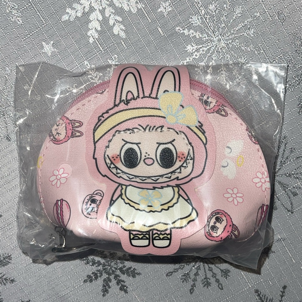 Adorable Pink Mini Bag with Labubu Character Design